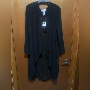 Sheer, cover/duster/shawl from a smoke and pet free home. Brand new with tags.